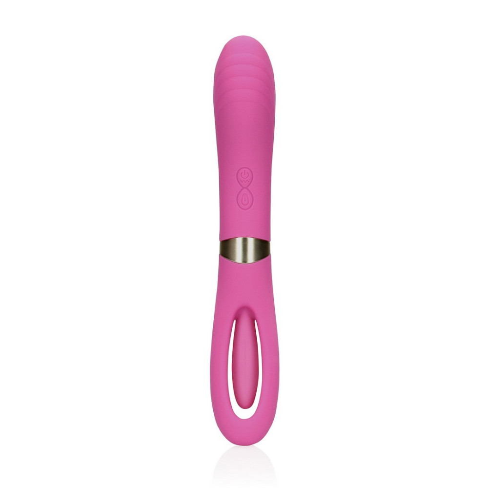 VIBRADOR DOUBLE-SIDED FLAPPING AND G-SPOT EXUBERANT PINK LOVELINE
