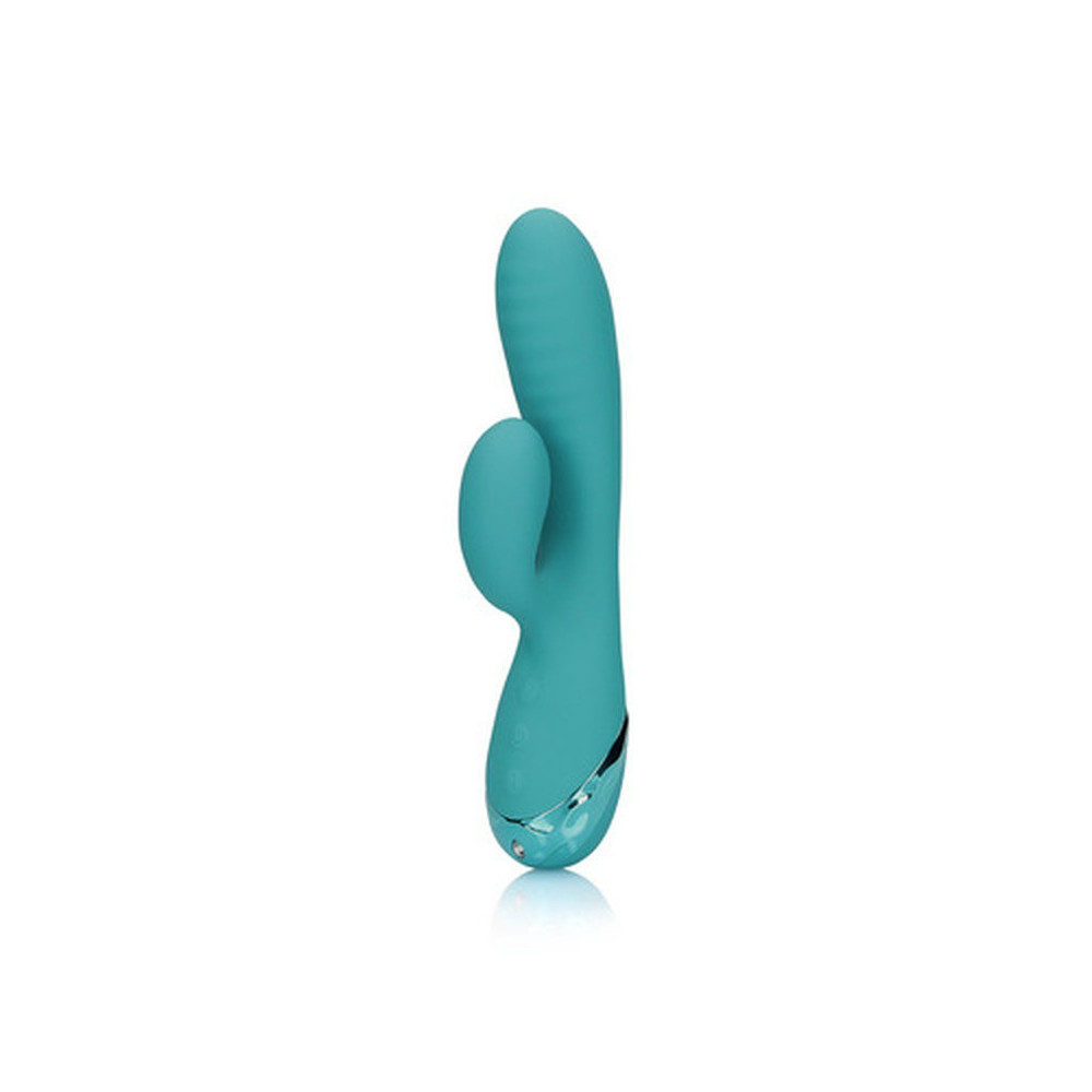 VIBRADOR CONEJO INFLABLE PEACOCK BLUE LOVELINE