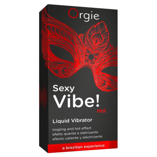 GEL CON EFECTO DE VIBRACIÓN Y CALOR SEXY VIBE 15ML ORGIE