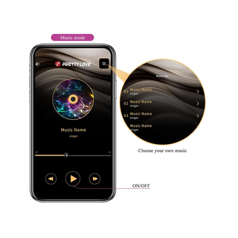 Jayleen Juguete para Parejas con APP lila