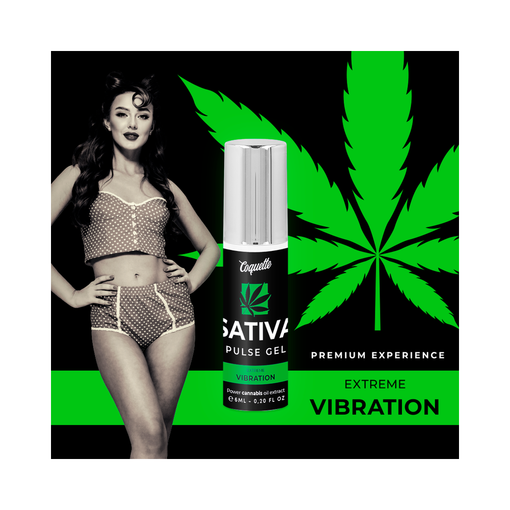 PULSE GEL SATIVA VIBRACIÓN EXTREMA PREMIUM 6ML