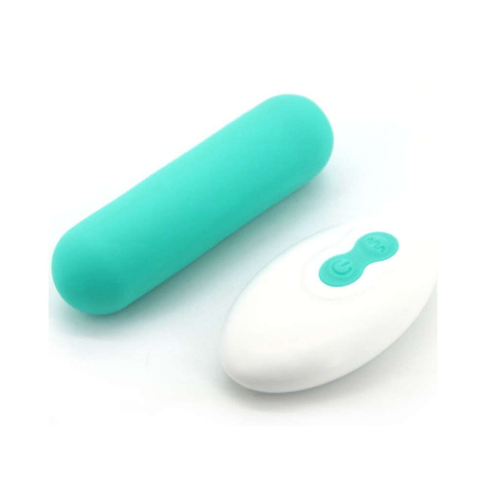 SPLASH JOIE BALA VIBRADORA SILICONA CONTROL REMOTO 10 VIBRACIONES 75 X 19 CM VERDE