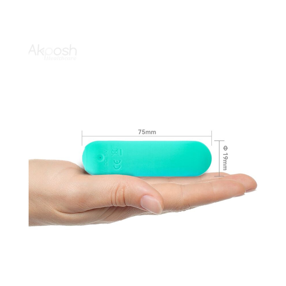 SPLASH JOIE BALA VIBRADORA SILICONA CONTROL REMOTO 10 VIBRACIONES 75 X 19 CM VERDE