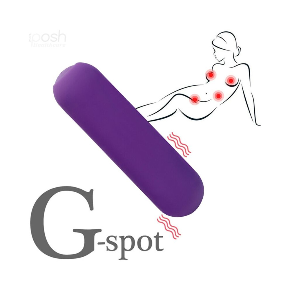 SPLASH JOIE BALA VIBRADORA SILICONA CONTROL REMOTO 10 VIBRACIONES 75 X 19 CM MORADO