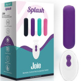 SPLASH JOIE BALA VIBRADORA SILICONA CONTROL REMOTO 10 VIBRACIONES 75 X 19 CM MORADO
