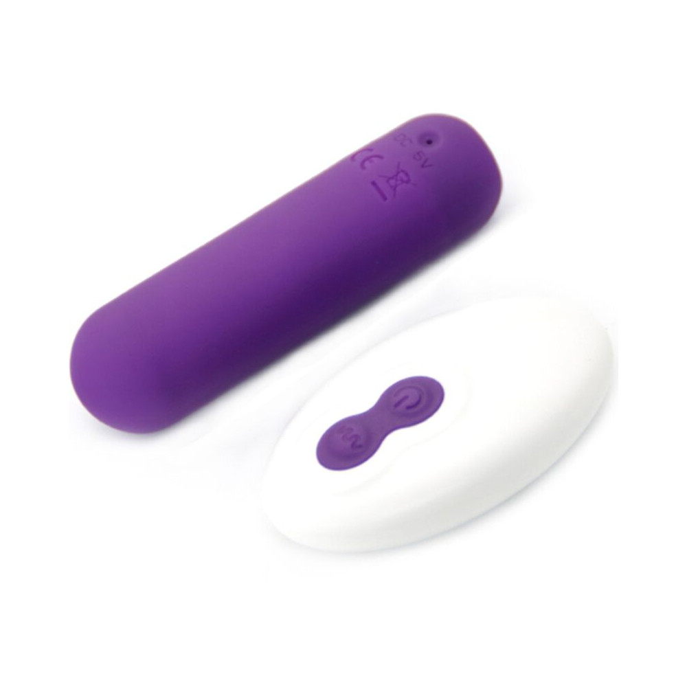 SPLASH JOIE BALA VIBRADORA SILICONA CONTROL REMOTO 10 VIBRACIONES 75 X 19 CM MORADO