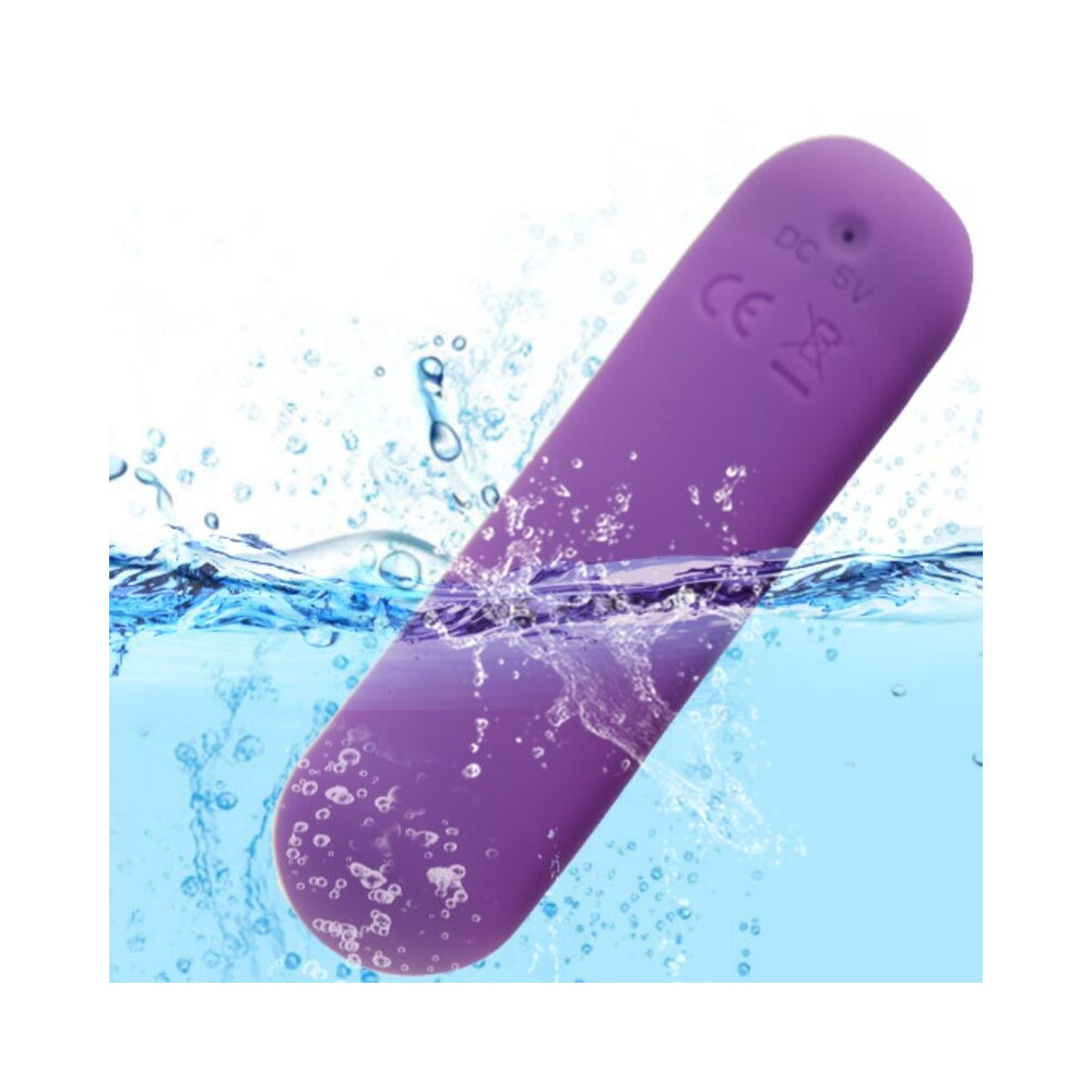 SPLASH JOIE BALA VIBRADORA SILICONA CONTROL REMOTO 10 VIBRACIONES 75 X 19 CM MORADO