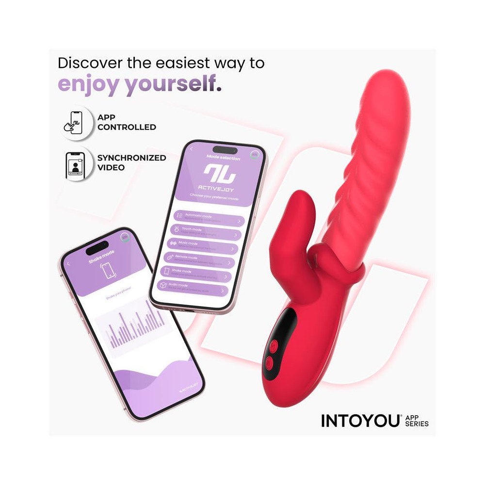 Tingly Vibrador con Finger y Movimiento Waving con APP