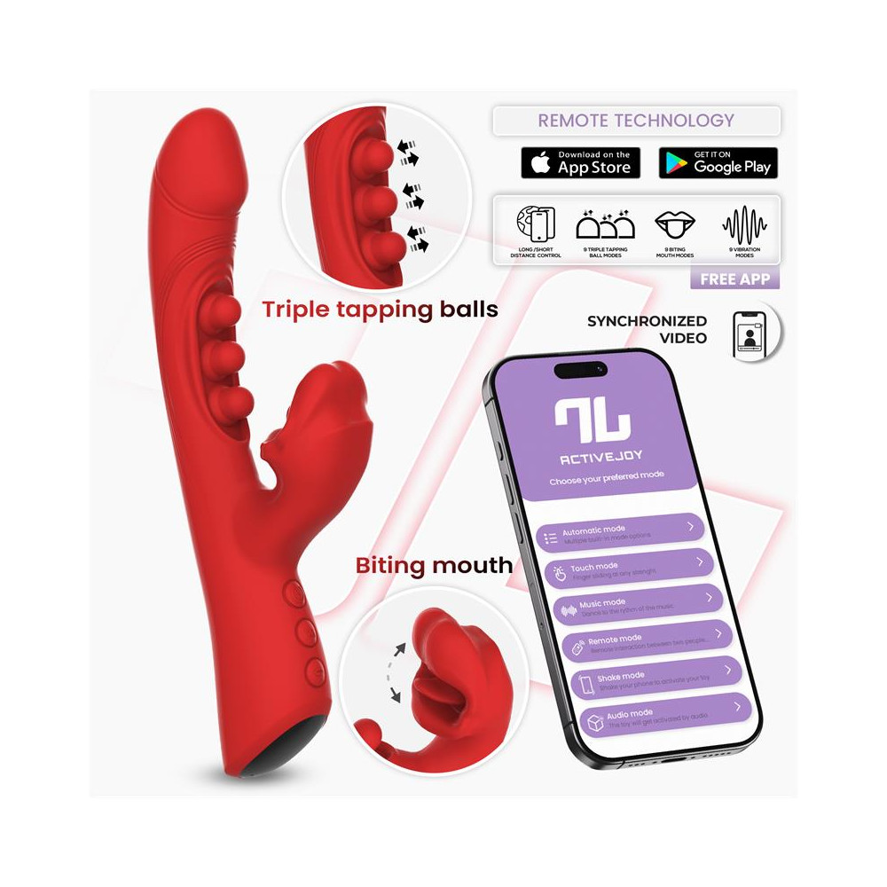 Trixy Vibrador con Tapping y Biting con App