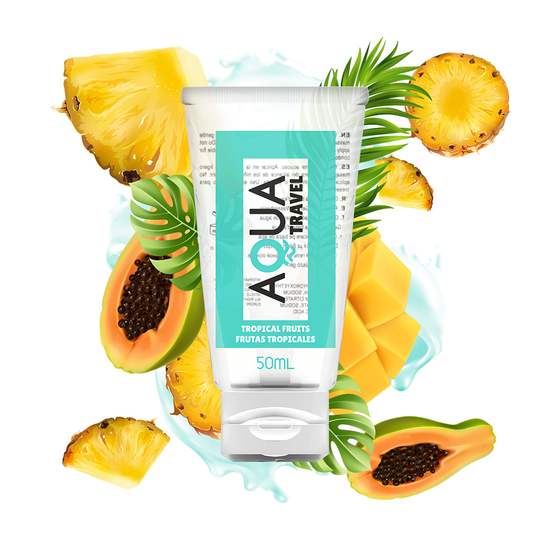 LUBRICANTE BASE AGUA SABOR FRUTAS TROPICALES - 50 ML