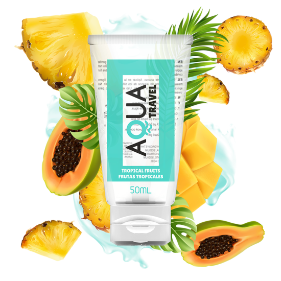 LUBRICANTE BASE AGUA SABOR FRUTAS TROPICALES - 50 ML