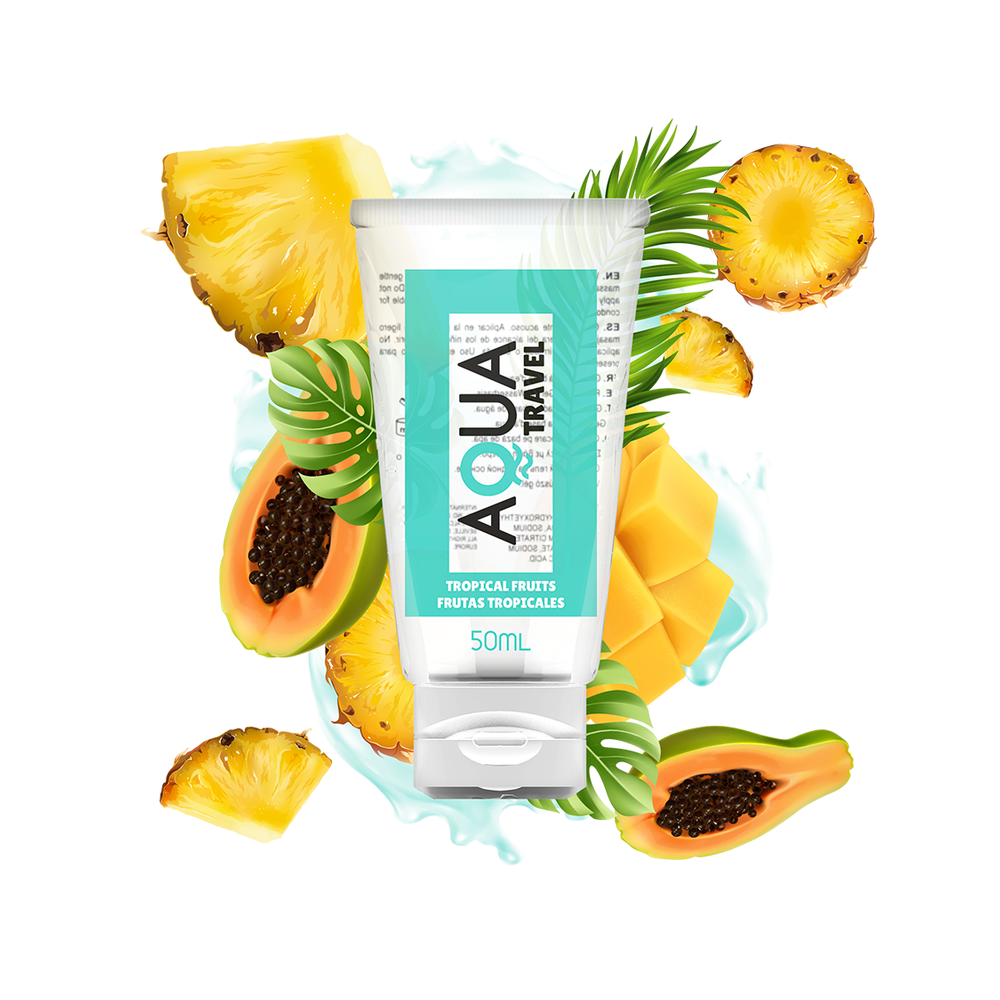 LUBRICANTE BASE AGUA SABOR FRUTAS TROPICALES - 50 ML