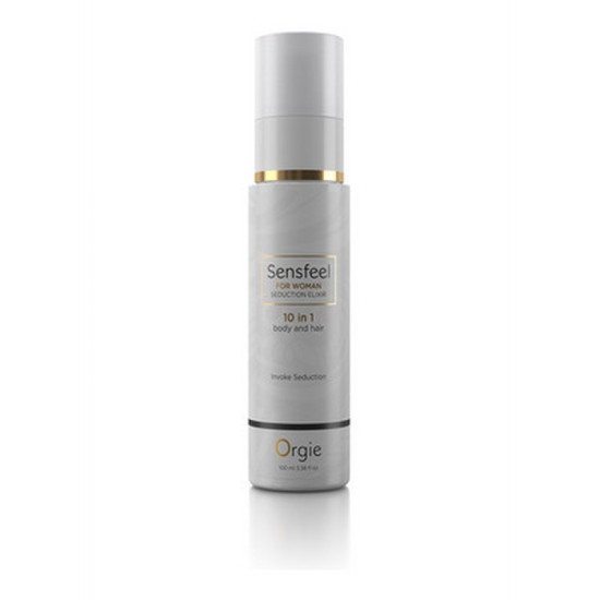 LOCIÓN 10 EN 1 PARA CUERPO Y CABELLO CON FEROMONAS SENSFEEL FOR WOMAN 100ML ORGIE