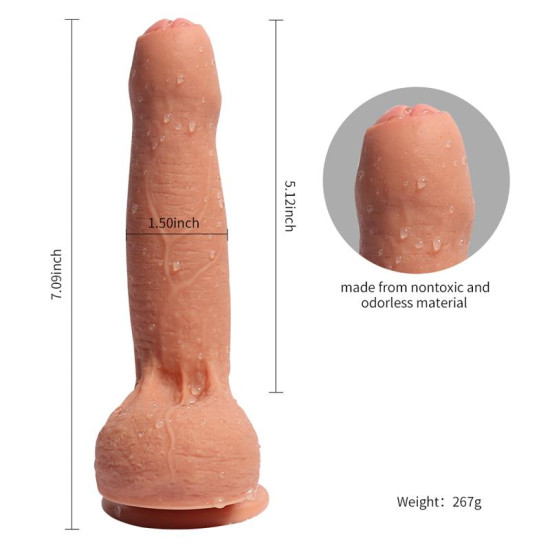 Azazel Dildo Silicona Doble Densidad 18 cm