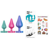 LUSTER KIT DE ENTRENAMIENTO ANAL S/M/L CON BASE EN FORMA DE FLOR