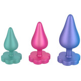 LUSTER KIT DE ENTRENAMIENTO ANAL S/M/L CON BASE EN FORMA DE FLOR