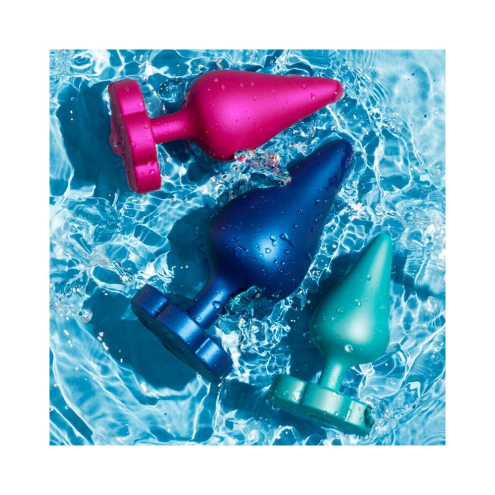 LUSTER KIT DE ENTRENAMIENTO ANAL S/M/L CON BASE EN FORMA DE FLOR