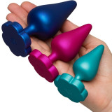 LUSTER KIT DE ENTRENAMIENTO ANAL S/M/L CON BASE EN FORMA DE FLOR