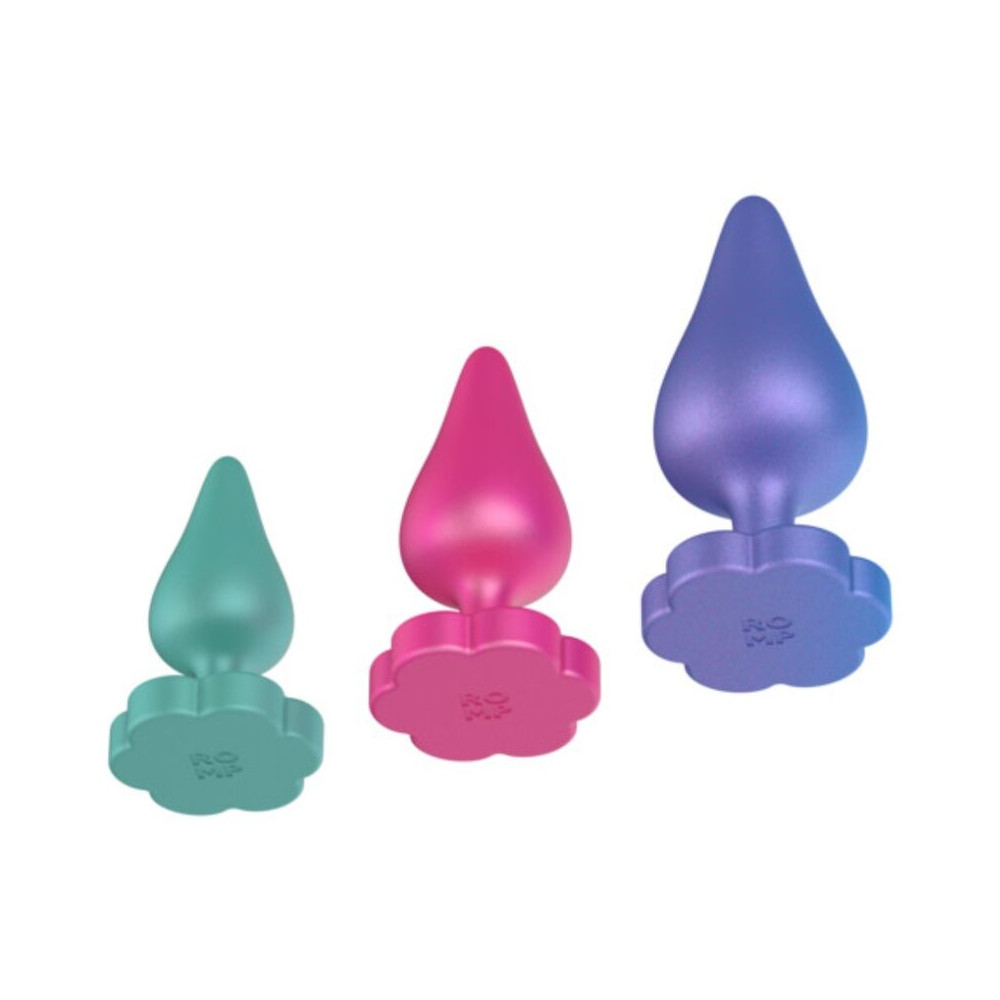 LUSTER KIT DE ENTRENAMIENTO ANAL S/M/L CON BASE EN FORMA DE FLOR