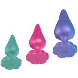 LUSTER KIT DE ENTRENAMIENTO ANAL S/M/L CON BASE EN FORMA DE FLOR