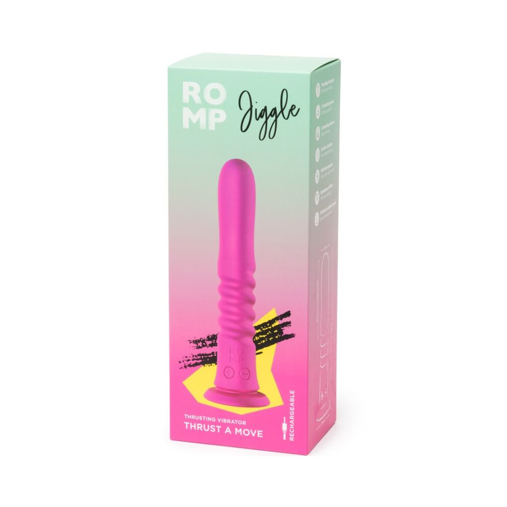 Jiggle Vibrador Up and Down con Ventosa Rosa | Kiwichi