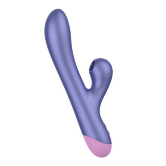 PULSE VIBRADOR RABBIT DUAL PUNTO G AZUL ELÉCTRICO