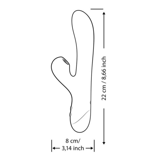 PULSE VIBRADOR RABBIT DUAL PUNTO G AZUL ELÉCTRICO