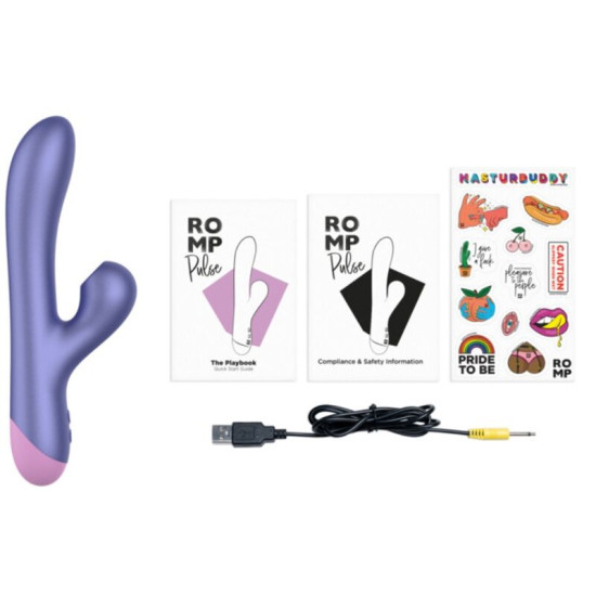 PULSE VIBRADOR RABBIT DUAL PUNTO G AZUL ELÉCTRICO
