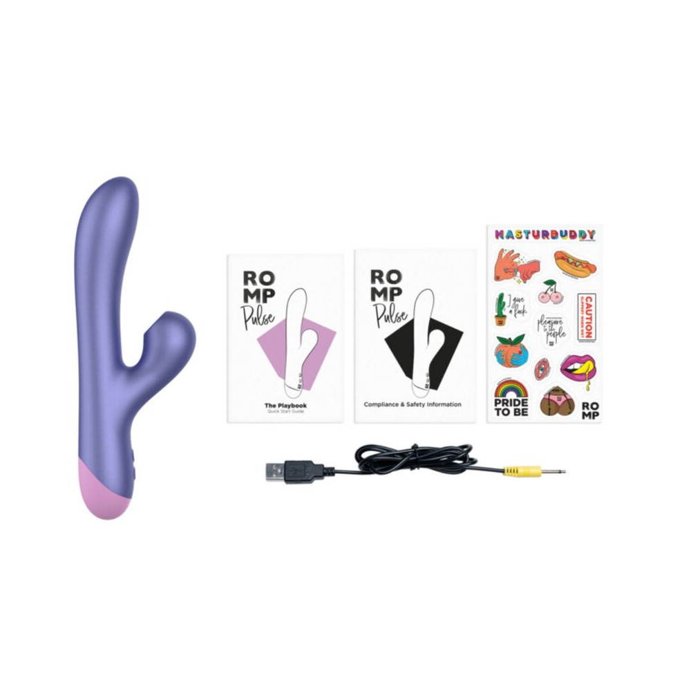PULSE VIBRADOR RABBIT DUAL PUNTO G AZUL ELÉCTRICO