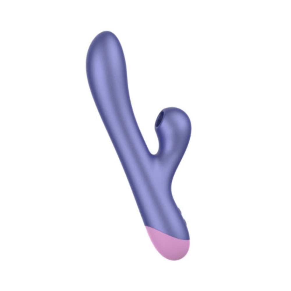 PULSE VIBRADOR RABBIT DUAL PUNTO G AZUL ELÉCTRICO
