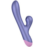PULSE VIBRADOR RABBIT DUAL PUNTO G AZUL ELÉCTRICO