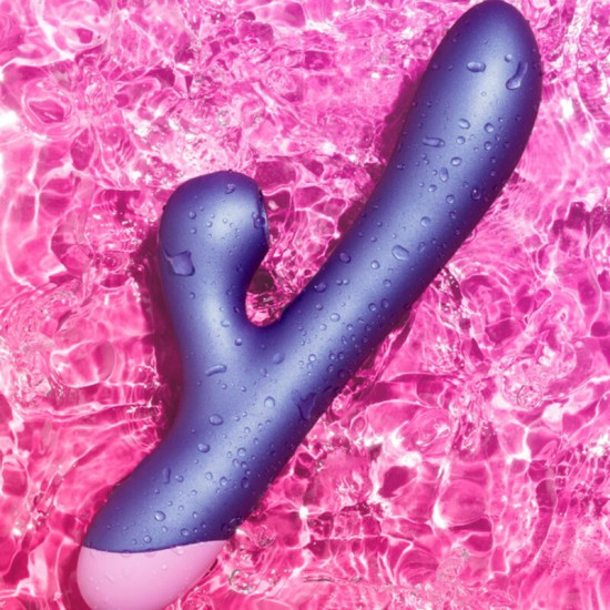 PULSE VIBRADOR RABBIT DUAL PUNTO G AZUL ELÉCTRICO