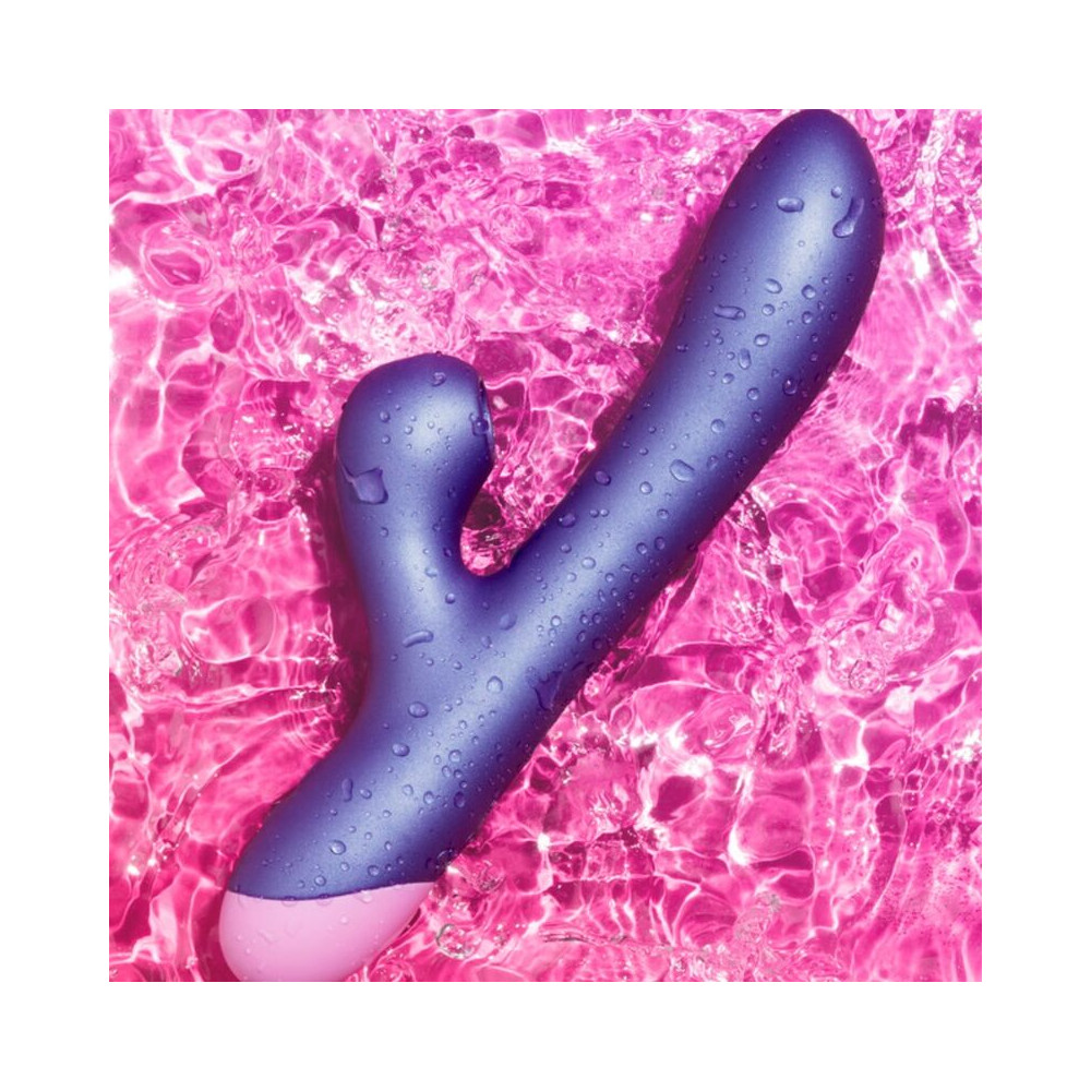 PULSE VIBRADOR RABBIT DUAL PUNTO G AZUL ELÉCTRICO