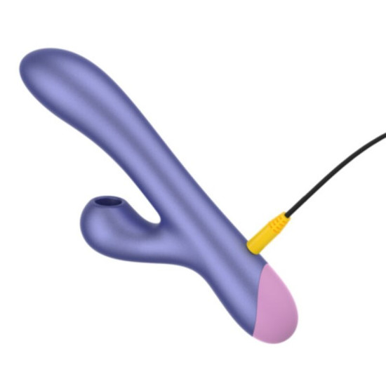PULSE VIBRADOR RABBIT DUAL PUNTO G AZUL ELÉCTRICO