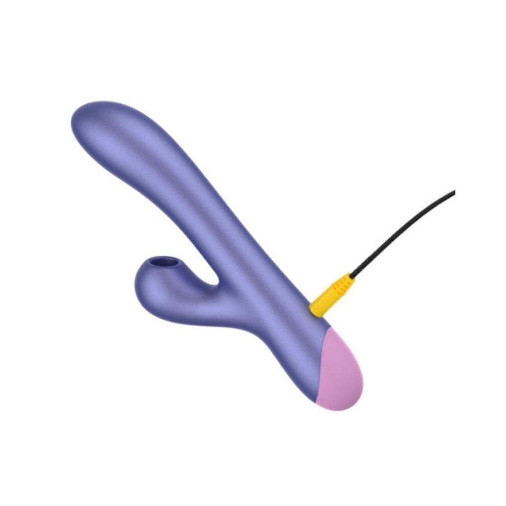 PULSE VIBRADOR RABBIT DUAL PUNTO G AZUL ELÉCTRICO