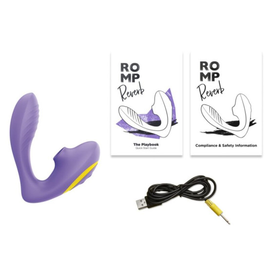 REVERB ESTIMULADOR PUNTO G Y SUCCIONADOR DE CLÍTORIS LILA