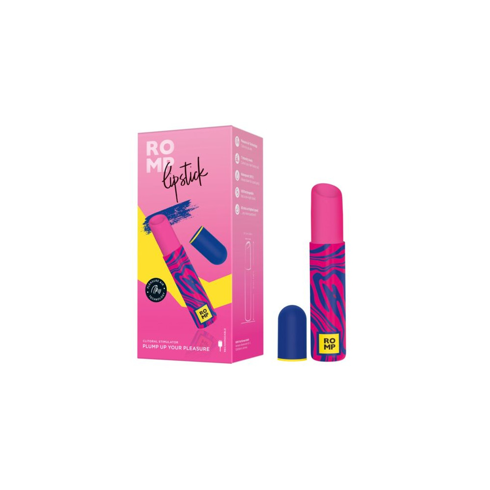 LIPSTICK ESTIMULADOR DE CLÍTORIS PINTALABIOS 7 NIVELES