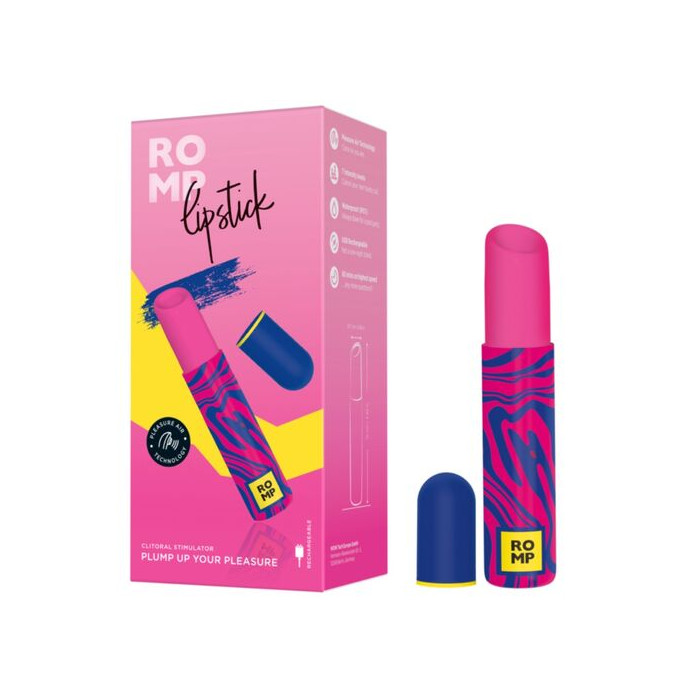 LIPSTICK ESTIMULADOR DE CLÍTORIS PINTALABIOS 7 NIVELES