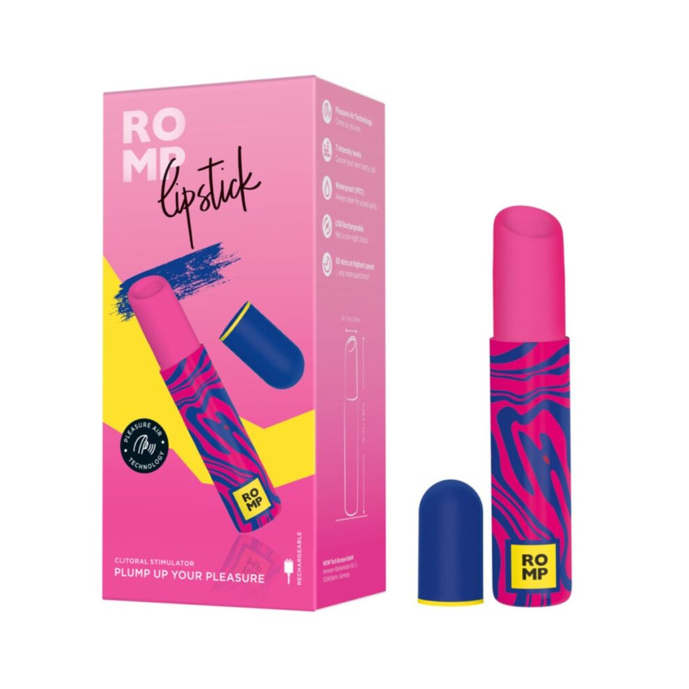 LIPSTICK ESTIMULADOR DE CLÍTORIS PINTALABIOS 7 NIVELES