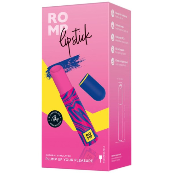LIPSTICK ESTIMULADOR DE CLÍTORIS PINTALABIOS 7 NIVELES