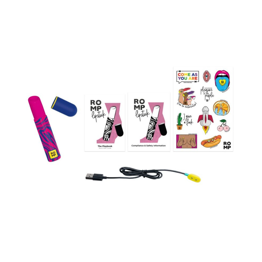 LIPSTICK ESTIMULADOR DE CLÍTORIS PINTALABIOS 7 NIVELES