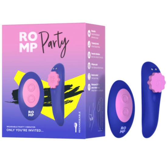 PARTY PANTIE MAGNÉTICO VIBRADOR SILICONA CONTROL REMOTO