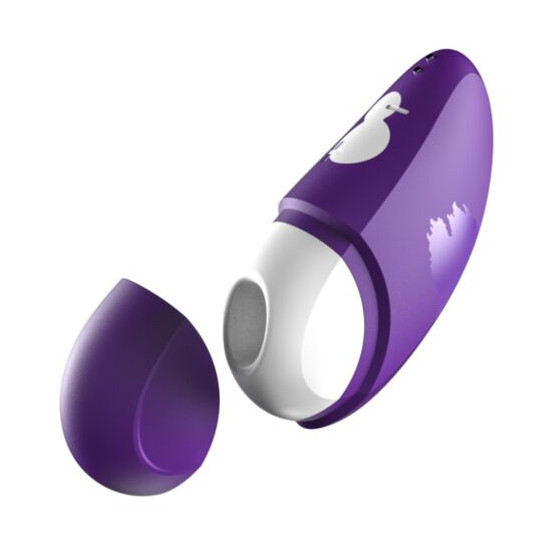 FREE ESTIMULADOR DE CLÍTORIS CON TAPA 10 NIVELES RECARGABLE MORADO