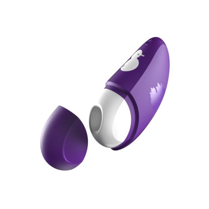 FREE ESTIMULADOR DE CLÍTORIS CON TAPA 10 NIVELES RECARGABLE MORADO