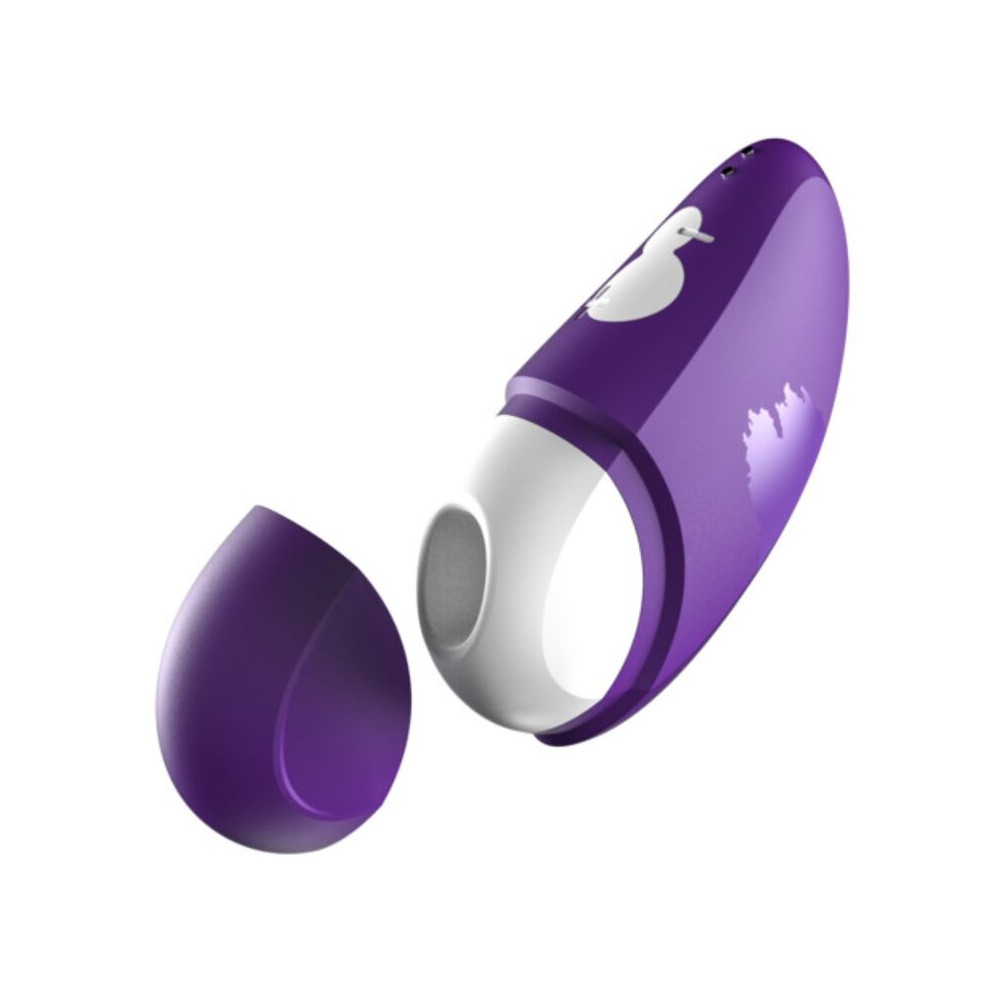 FREE ESTIMULADOR DE CLÍTORIS CON TAPA 10 NIVELES RECARGABLE MORADO