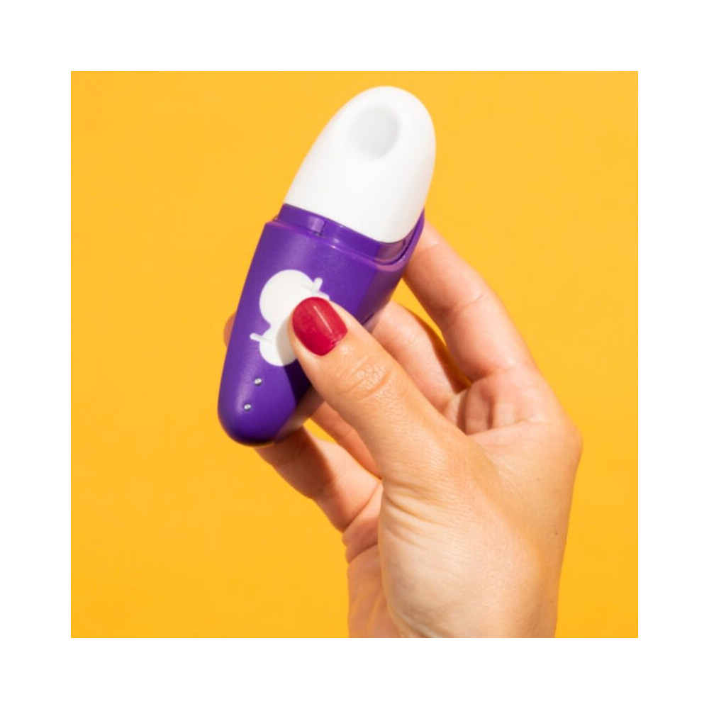 FREE ESTIMULADOR DE CLÍTORIS CON TAPA 10 NIVELES RECARGABLE MORADO