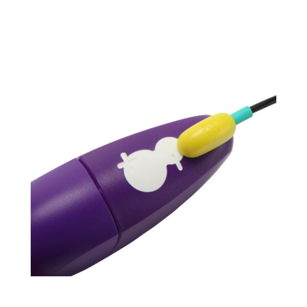 FREE ESTIMULADOR DE CLÍTORIS CON TAPA 10 NIVELES RECARGABLE MORADO