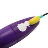 FREE ESTIMULADOR DE CLÍTORIS CON TAPA 10 NIVELES RECARGABLE MORADO