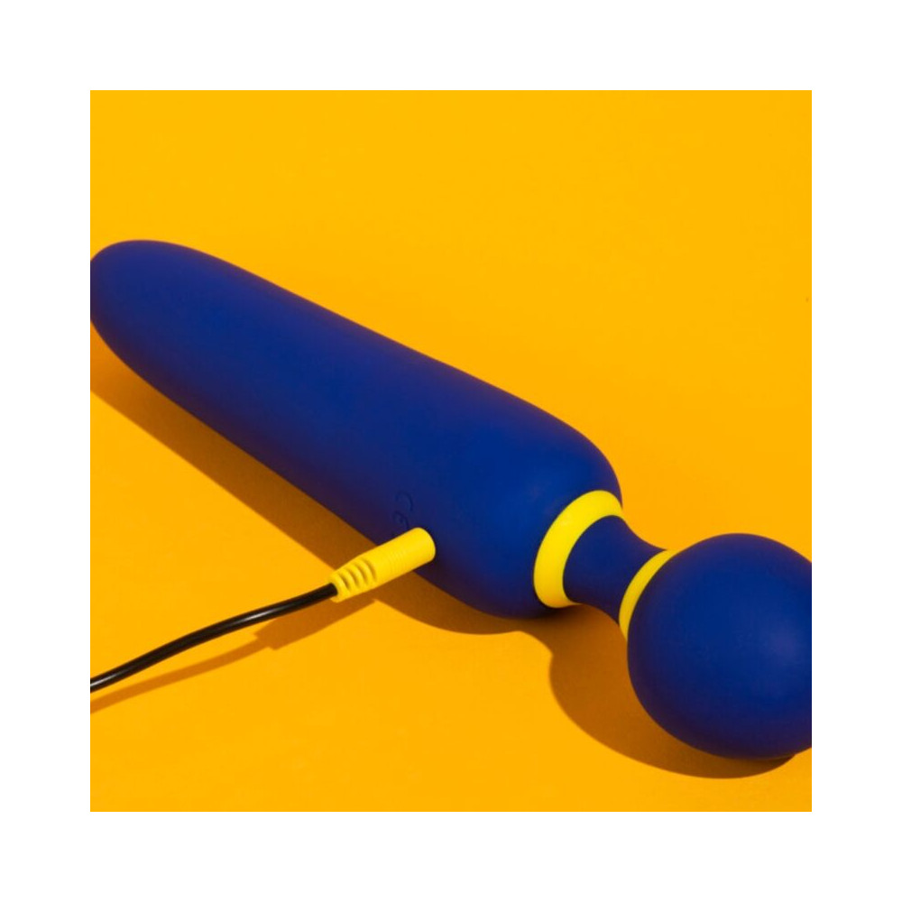 FLIP VIBRADOR WAND SILENCIOSO 10 MODOS AZUL