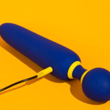 FLIP VIBRADOR WAND SILENCIOSO 10 MODOS AZUL